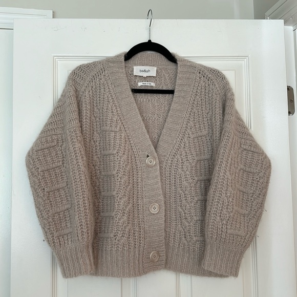 Ba&sh Chunky Mohair Cardigan Sweater, size XS - Picture 1 of 4